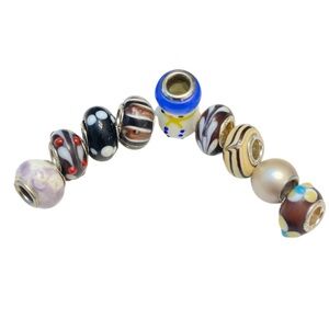 Enamel charm bracelet